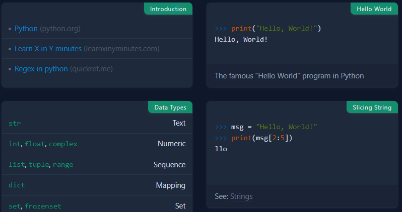 Quickref Example